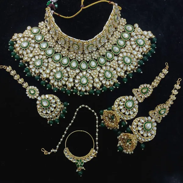 Luxury_Green_Stone_Moti_Work_Imitation_Choker_Necklace_Set_Default_Title