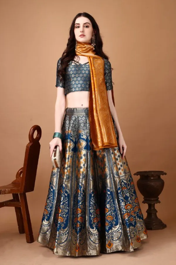 Soft_Silk_Jacquard_Multi_Color_Heavy_Lehenga_Choli_For_Wedding_Default_Title
