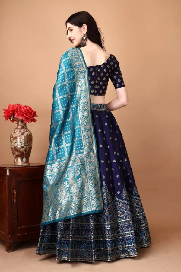 Luxury_Multi_Color_Heavy_Lehenga_Choli_In_Soft_Silk_Jacquard_Default_Title