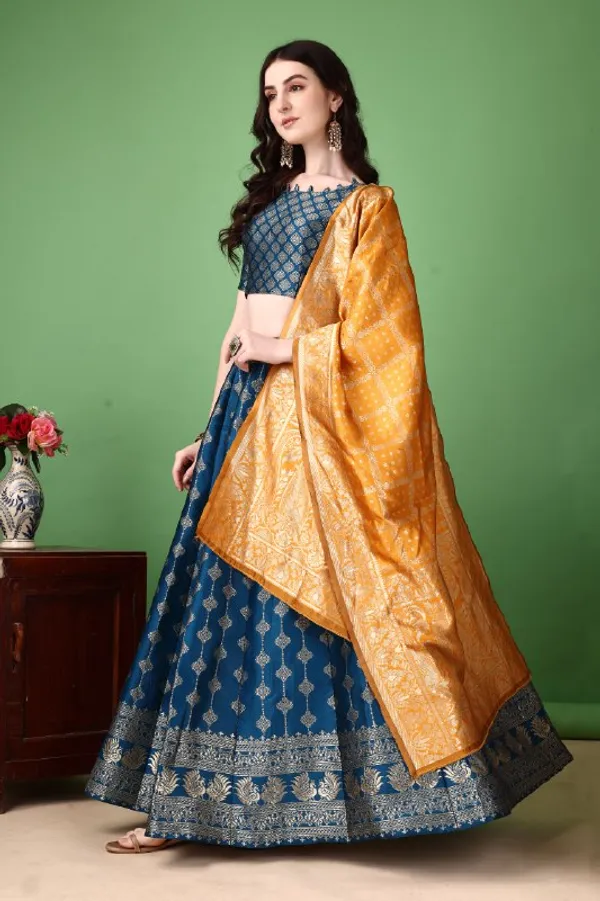 Traditional_Multi_Color_Heavy_Lehenga_Choli_For_Wedding_Wear_Default_Title