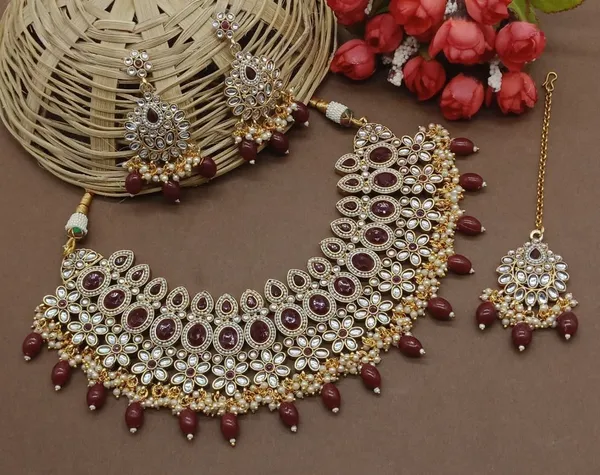 Maroon_Heavy_Necklace_Set_With_Stone_Moti_Default_Title