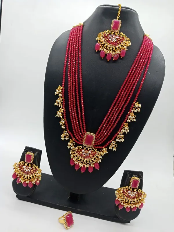 Maroon_Stone_Moti_Necklace_Set_Default_Title