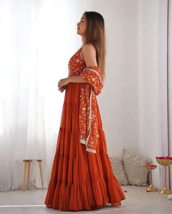 Orange_Elegant_Party_Wear_Fox_Georgette_Designer_Readymade_Suit