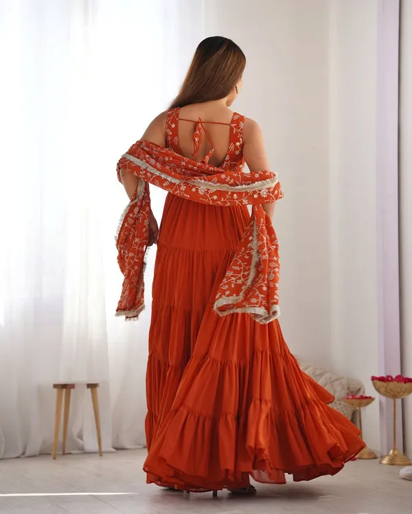 Orange_Elegant_Party_Wear_Fox_Georgette_Designer_Readymade_Suit