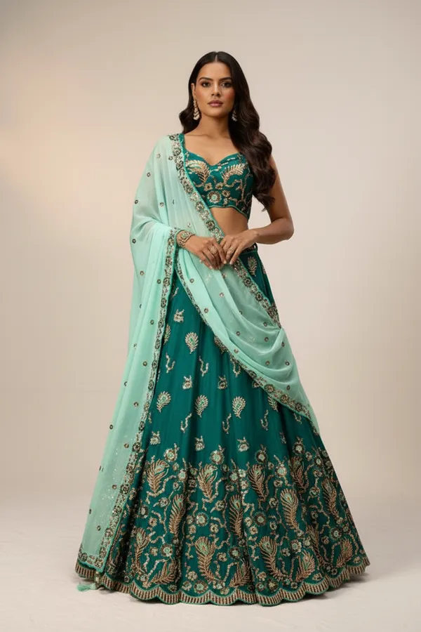 Premium_Party_Wear_Green_Lehenga_Choli_Default_Title