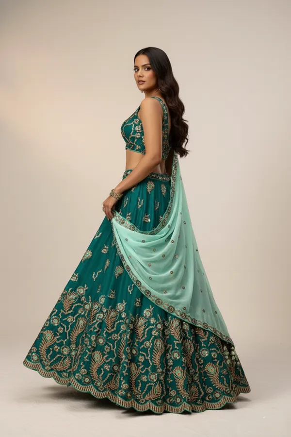 Premium_Party_Wear_Green_Lehenga_Choli_Default_Title