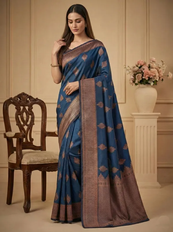 Navy_Blue_Function_Wear_Designer_Banarasi_Soft_Silk_Saree_Default_Title