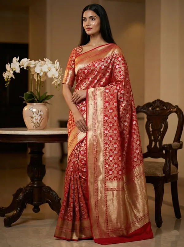 Red_Classic_Wear_Designer_Banarasi_Soft_Silk_Saree_Default_Title