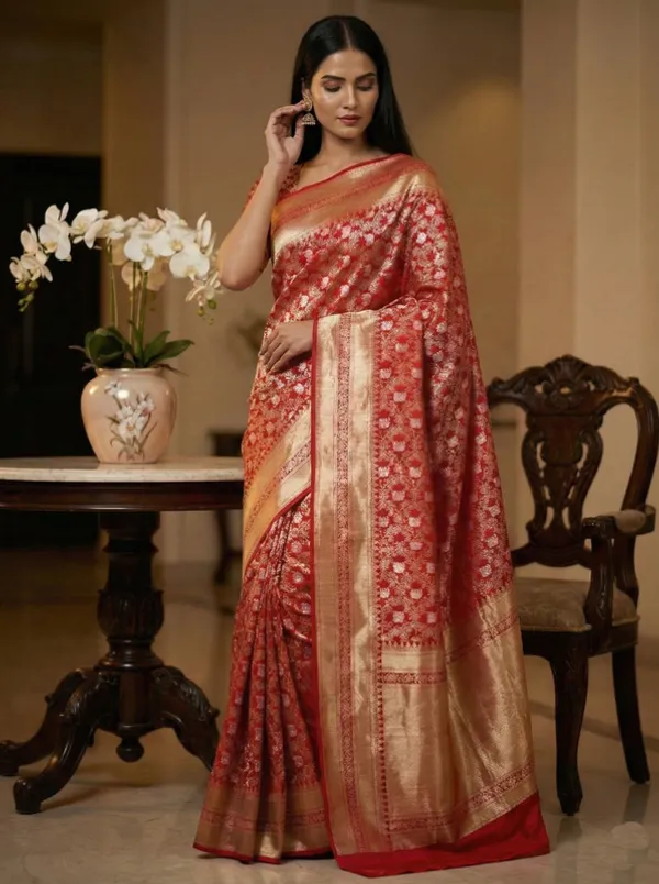 Red_Classic_Wear_Designer_Banarasi_Soft_Silk_Saree_Default_Title