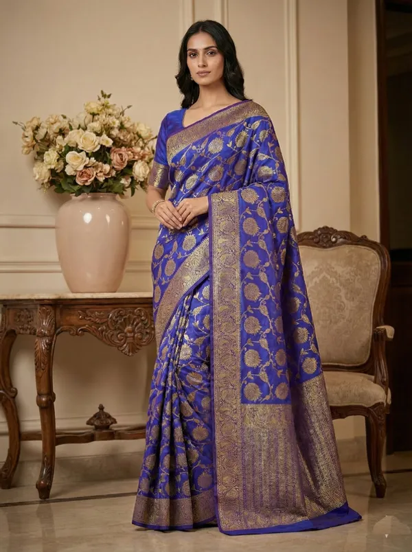 Royal_Blue_Elegant_Wear_Designer_Banarasi_Soft_Silk_Saree_Default_Title