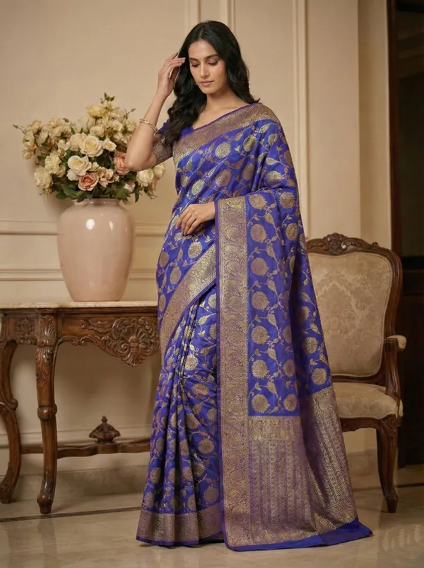 Royal_Blue_Elegant_Wear_Designer_Banarasi_Soft_Silk_Saree_Default_Title