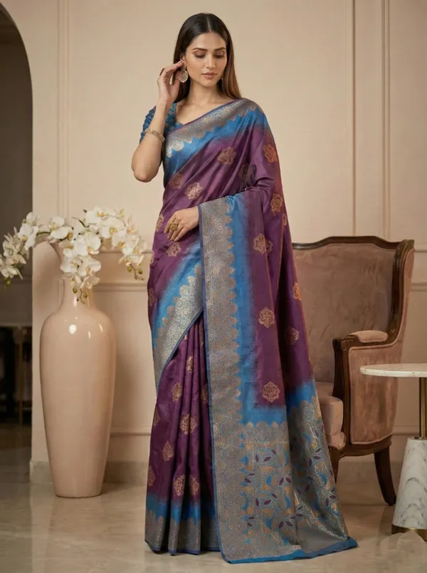 Purple_Party_Wear_Designer_Banarasi_Soft_Silk_Saree_Default_Title