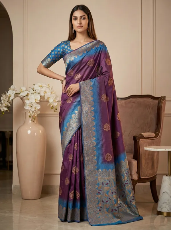 Purple_Party_Wear_Designer_Banarasi_Soft_Silk_Saree_Default_Title