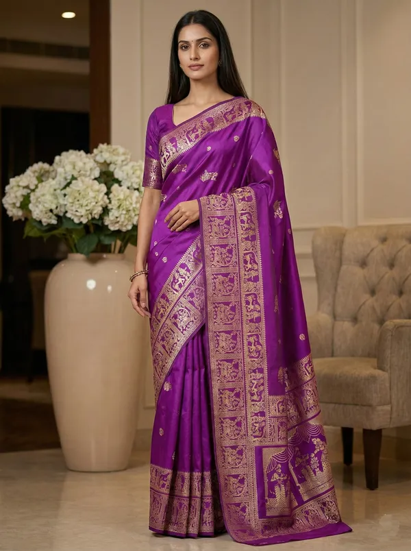 Purple_Classic_Wear_Designer_Banarasi_Soft_Silk_Saree_Default_Title