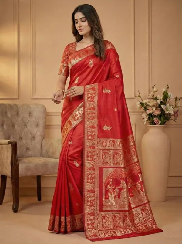 Red_Ethnic_Wear_Designer_Banarasi_Soft_Silk_Saree_Default_Title