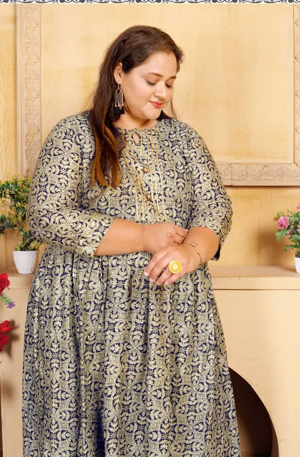 Navy_Blue_Classic_Ethnic_Designer_Printed_Cotton_Anarkali_Readymade_Kurti