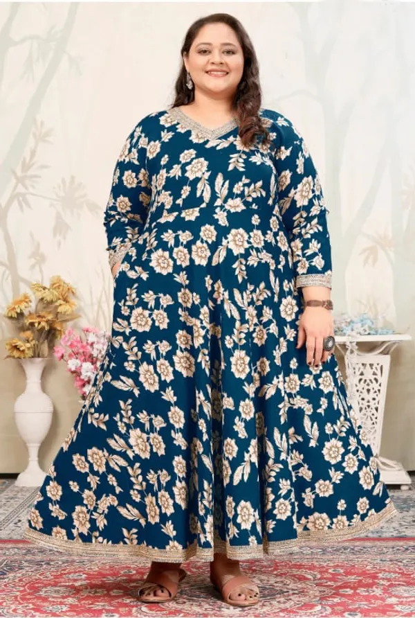 Teal_Blue_Trendy_Designer_Rayon_Readymade_Gown