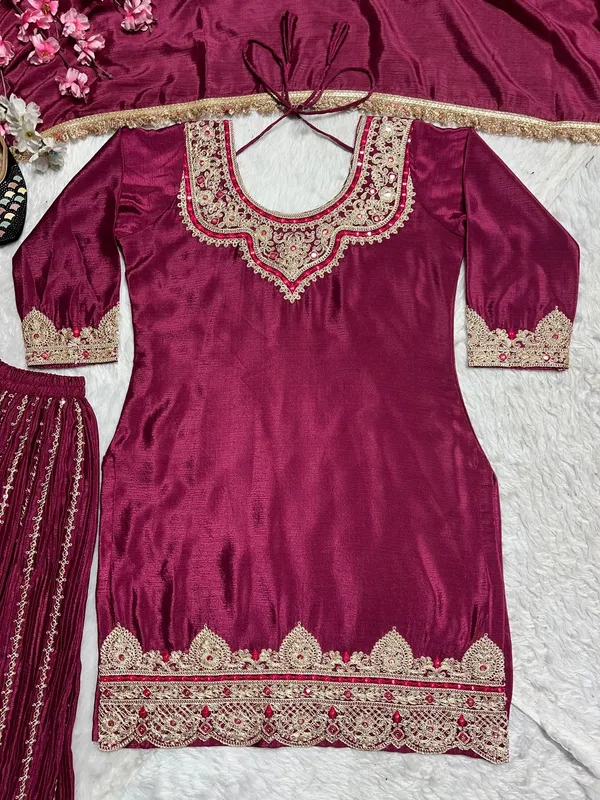 Rani_Wine_Elegant_Designer_Chinnon_Silk_Party_Wear_Salwar_Suit