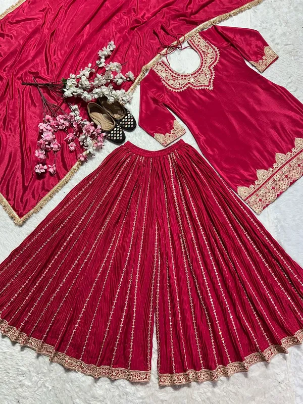 Eid_Special_Stylish_Readymade_Red_Salwar_Suit