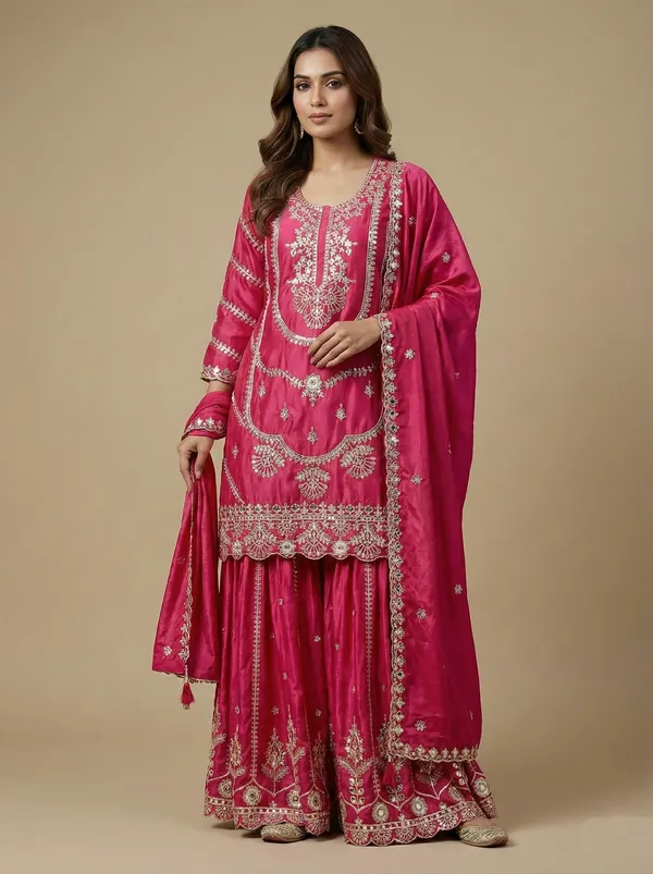 Pink_Elegant_Designer_Chinnon_Silk_Party_Wear_Salwar_Suit