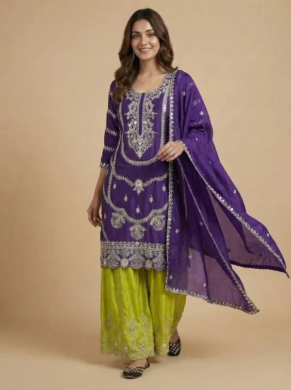 Purple_Yellow_Stylish_Trendy_Readymade_Heavy_Salwar_Suit_Collection