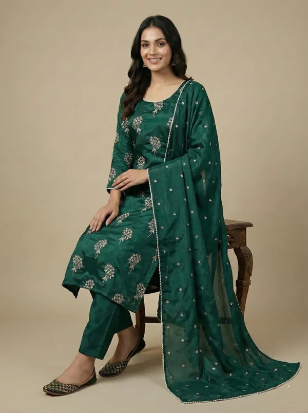 Luxury_Green_Designer_Chinon_Salwar_Suit_With_Heavy_Sequin_Work