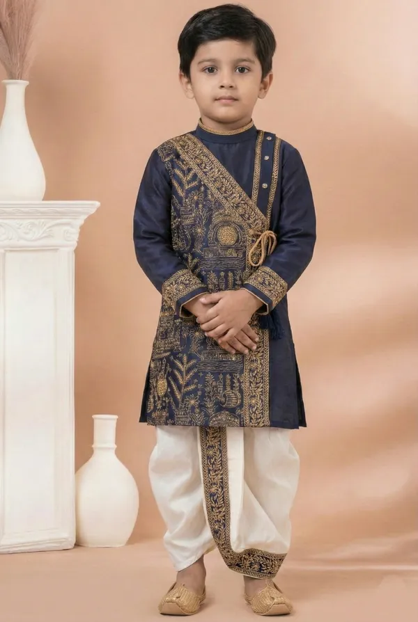 Traditional_Kids_Kurta_Dhoti_Set_For_Festive_Wear