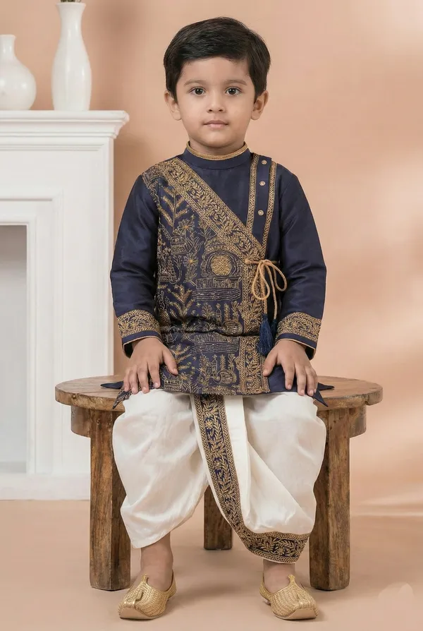 Traditional_Kids_Kurta_Dhoti_Set_For_Festive_Wear