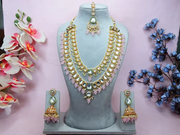 Pink_Classic_Premium_Imitation_Jewellery_Necklace_Set_Default_Title