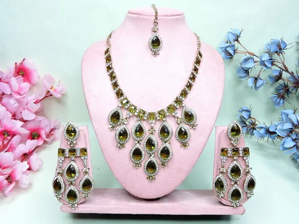 Mehendi_Green_Style_Imitation_Jewellery_Necklace_Set_Default_Title