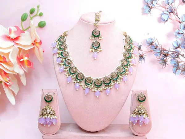 Lavender_Luxury_Look_Imitation_Jewellery_Necklace_Set_Default_Title