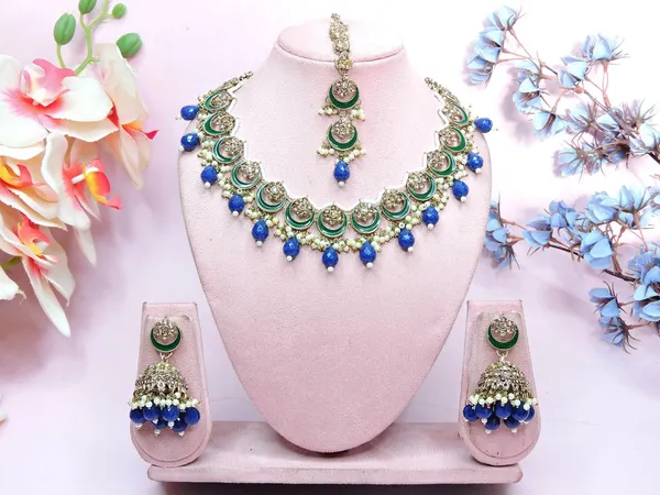 Blue_Premium_Classic_Imitation_Necklace_Set_Default_Title