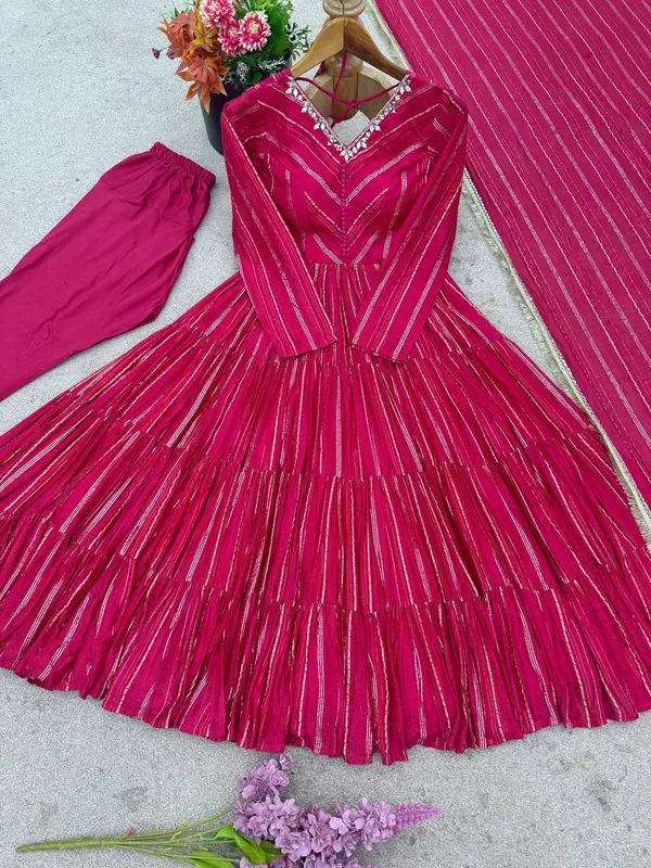 Pink_Luxury_Look_Designer_Readymade_Suit_Set_With_Dupatta
