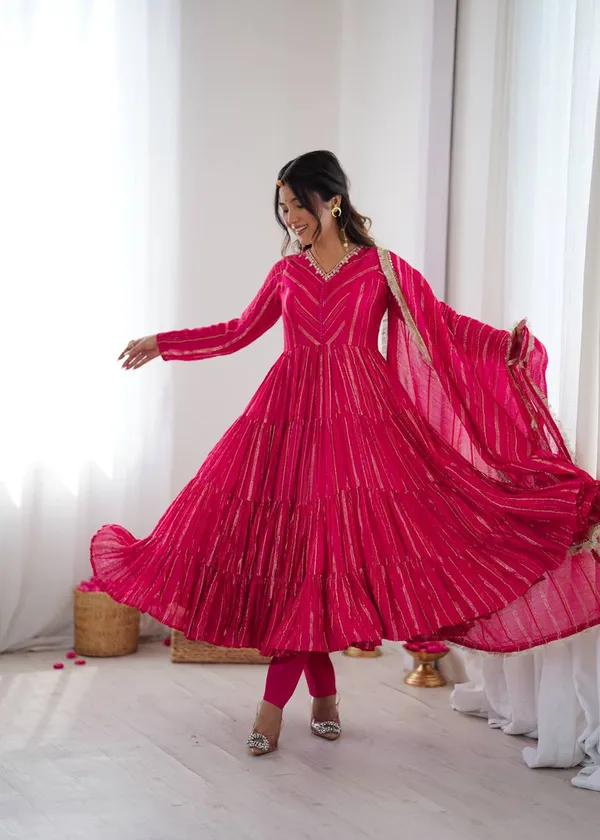 Pink_Luxury_Look_Designer_Readymade_Suit_Set_With_Dupatta
