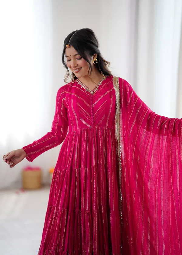 Pink_Luxury_Look_Designer_Readymade_Suit_Set_With_Dupatta