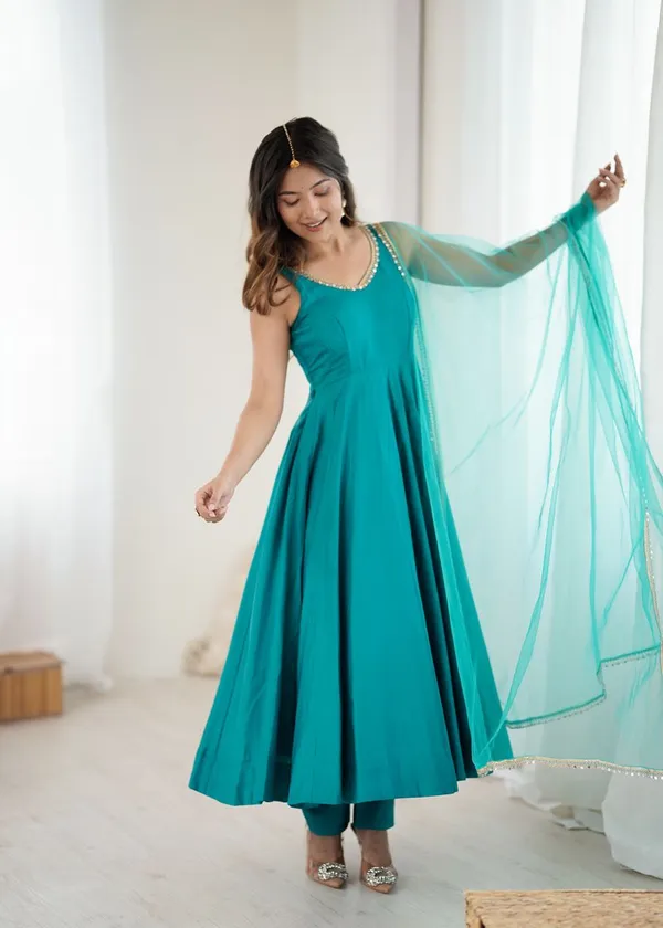Blue_Premium_Designer_Suit_In_Roman_Silk_Chanderi