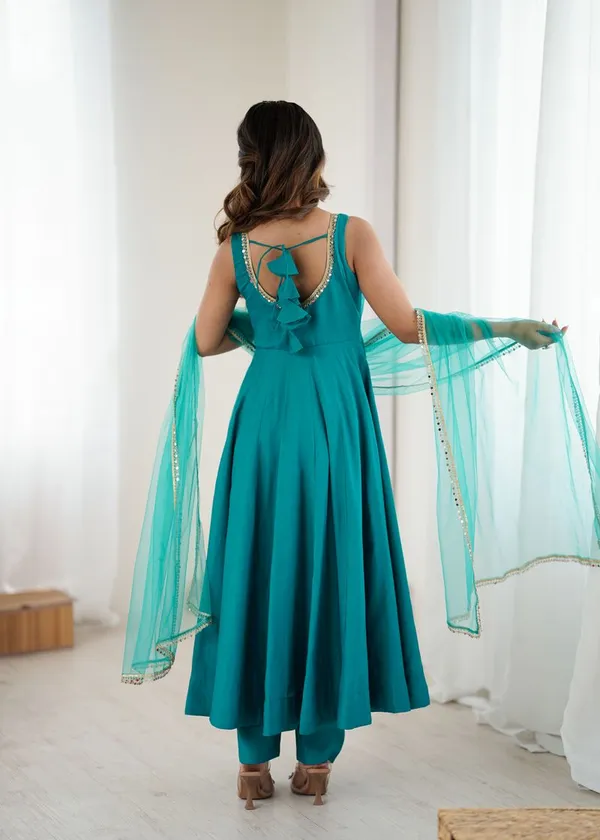 Blue_Premium_Designer_Suit_In_Roman_Silk_Chanderi