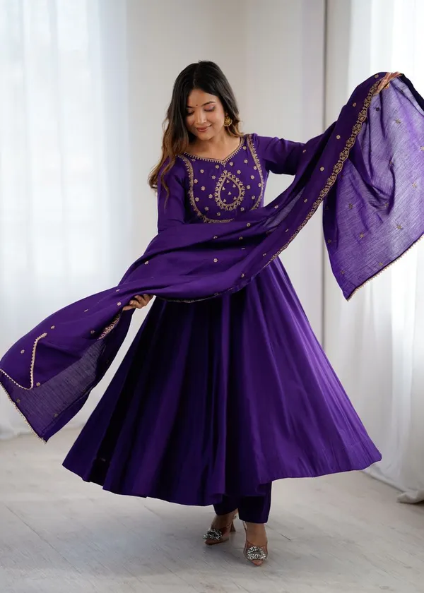 Purple_Festive_Wear_Designer_Suit_With_Sequin_Embroidered_Work