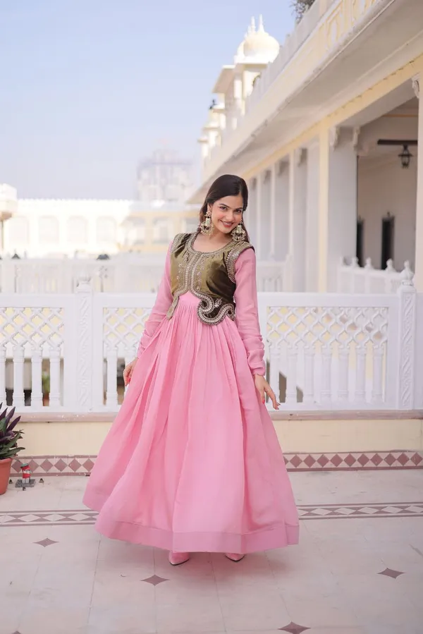 Pink_Traditional_Designer_Gown_With_Beads_Sequins_Embroidery