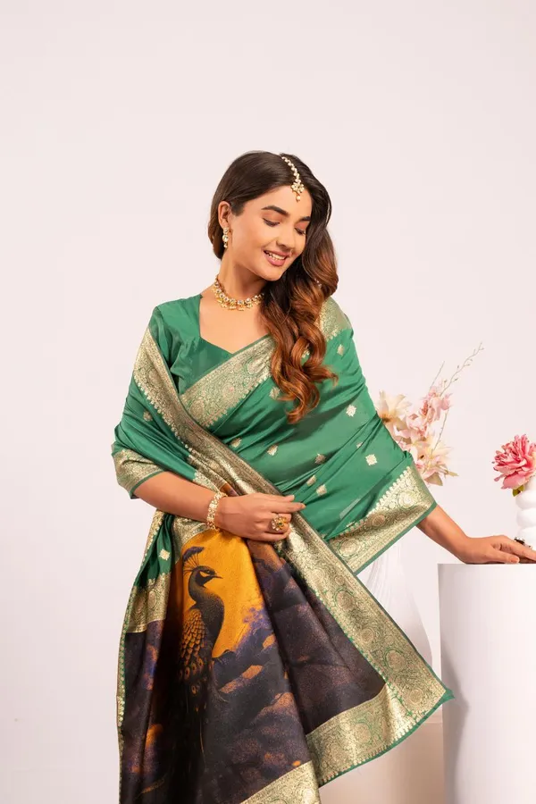 Rama_Green_Traditional_Banarasi_Silk_Saree_Default_Title