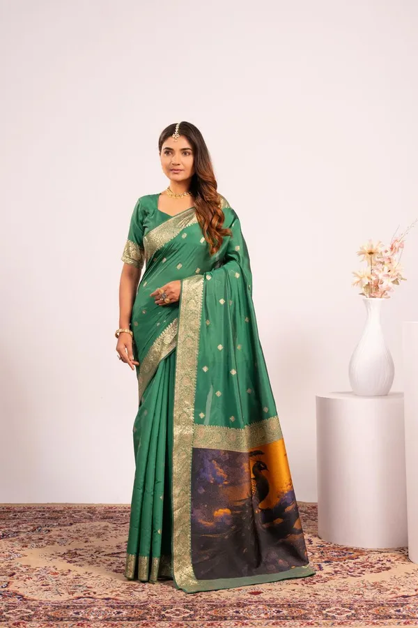 Rama_Green_Traditional_Banarasi_Silk_Saree_Default_Title