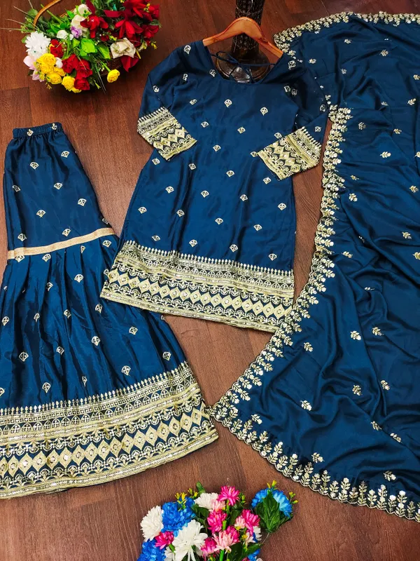 Teal_Chinon_Sequence_Embroidered_Readymade_Salwar_Suit_Set_Eid_Designer_Exclusive