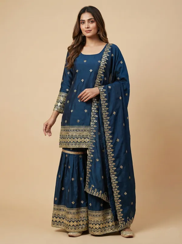 Teal_Chinon_Sequence_Embroidered_Readymade_Salwar_Suit_Set_Eid_Designer_Exclusive