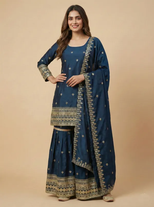 Teal_Chinon_Sequence_Embroidered_Readymade_Salwar_Suit_Set_Eid_Designer_Exclusive