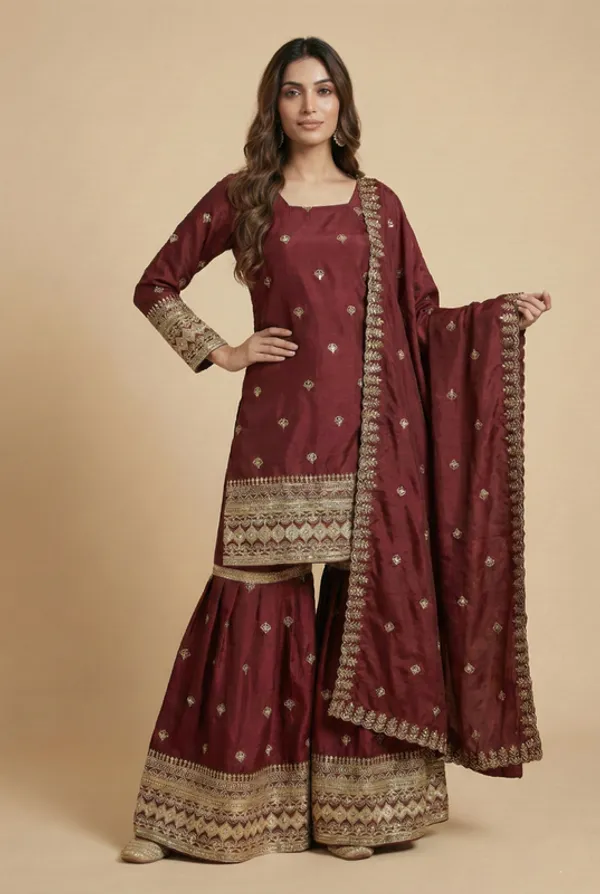 Maroon_Chinon_Sequin_Embroidered_Designer_Salwar_Suit_Festive_Eid_Wear