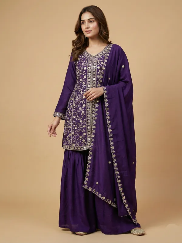Purple_Chinon_Graceful_Sequin_Work_Contemporary_Ethnic_Wear_Salwar_Suit
