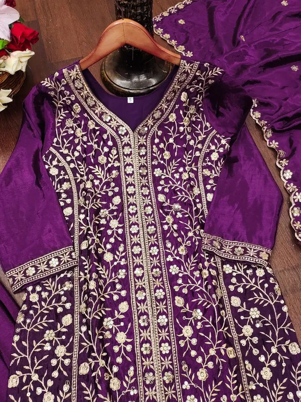 Purple_Designer_Festive_Wear_Sequin_Embroidery_Salwar_Suit