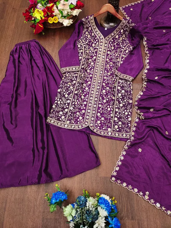 Purple_Designer_Festive_Wear_Sequin_Embroidery_Salwar_Suit