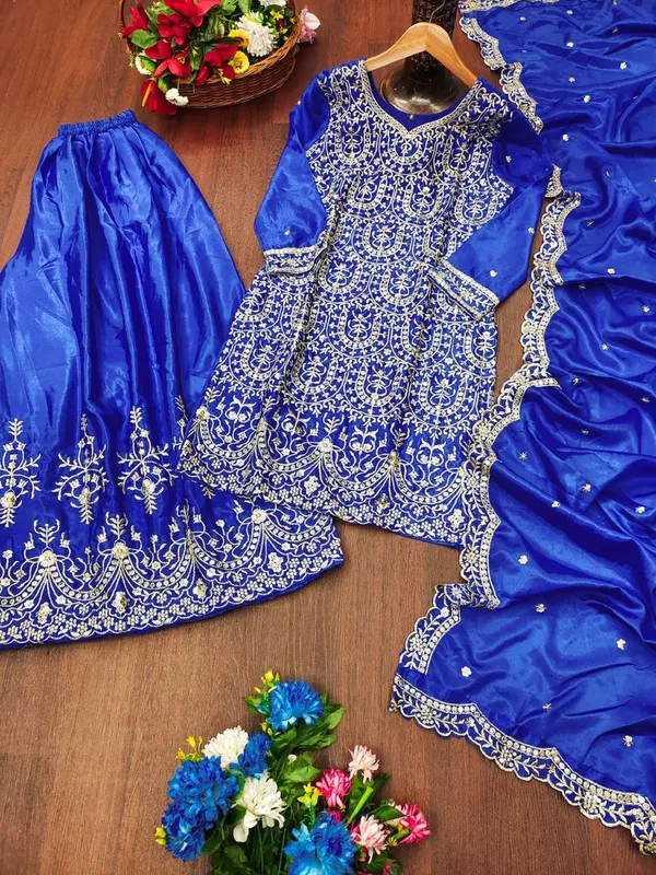 Blue_Chinon_Sequin_Embroidered_Elegant_Festive_Wear_Salwar_Suit