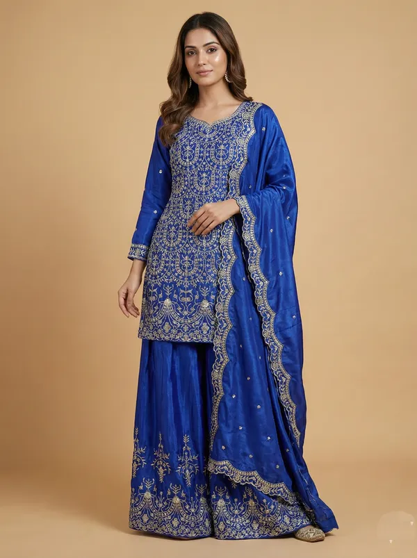 Blue_Chinon_Sequin_Embroidered_Elegant_Festive_Wear_Salwar_Suit